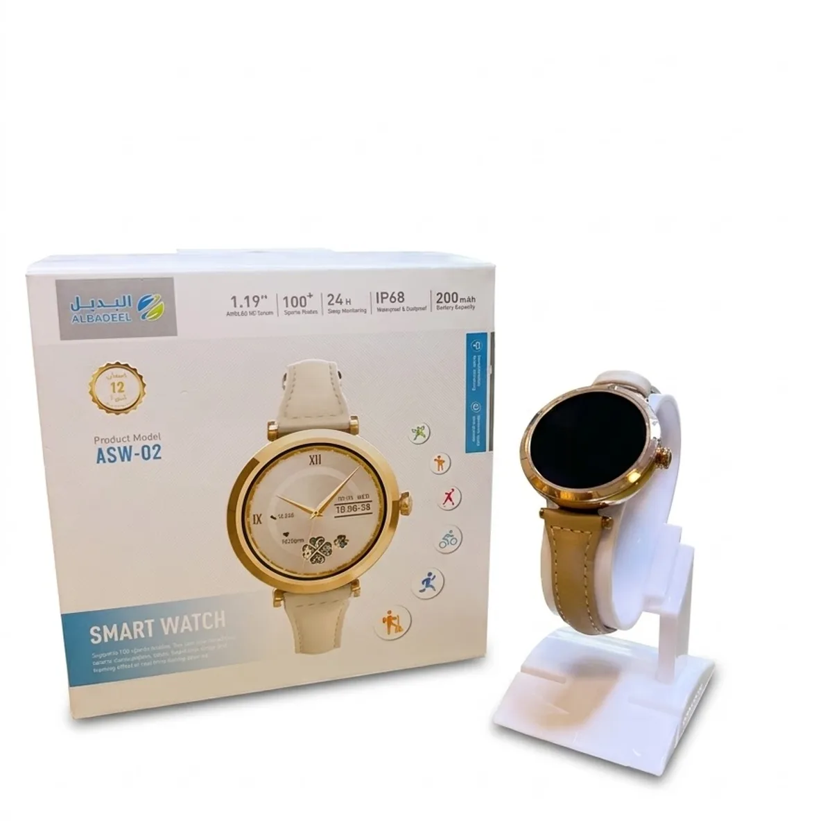 ساعة ذكية نسائية أنيقة البديل ASW-02